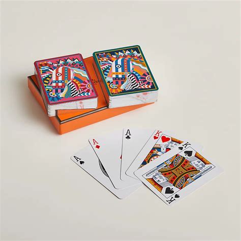 hermes mini playing cards